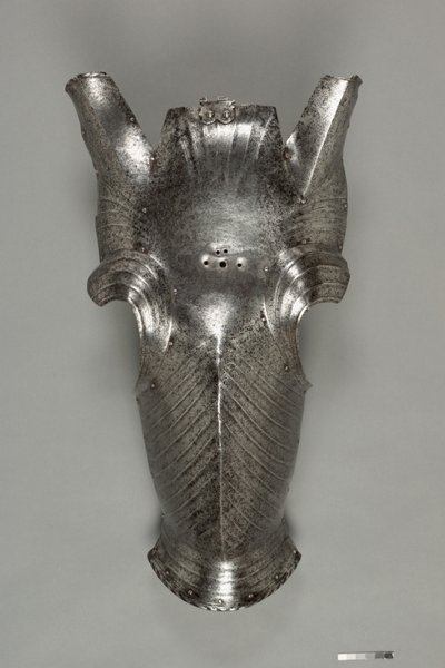 Chanfron Maximilian tyyliin, n.1510 (teräs) tekijältä German School