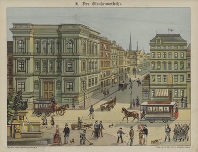 Kaupunkiliikenne (väri litho) tekijältä German School