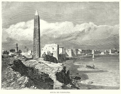 Kleopatran neula, Aleksandria, Egypti (litho) tekijältä German School