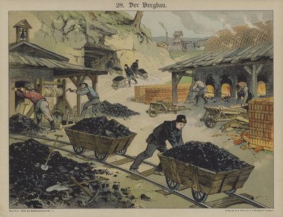Hiilikaivos (väri litho) tekijältä German School