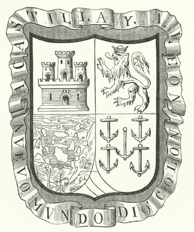 Christopher Columbuksen vaakuna (kaiverrus) tekijältä German School