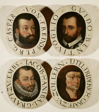 Kolmekymmenvuotisen sodan komentajat, Caspar von Freindsperg, Guido Bentivoglio, Jacob Hanibal Count Embs ... tekijältä German School