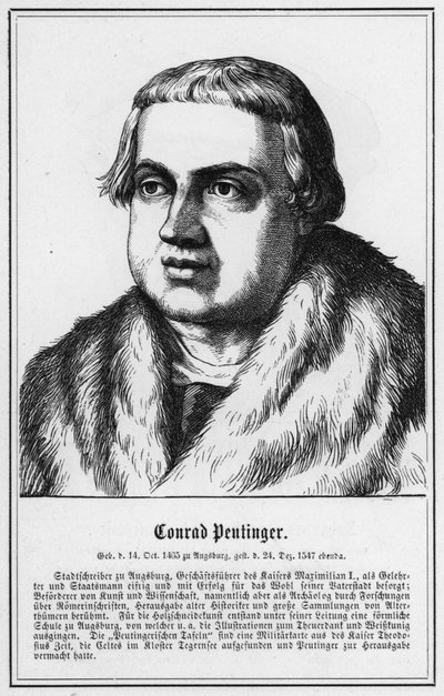 Conrad Peutinger (kaiverrus) tekijältä German School