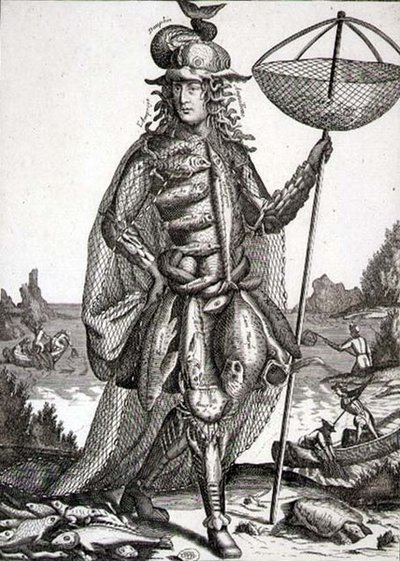 Kalastajan asu, pubi. kirjoittanut Gerard Valck (1651-2-1726) n. 1690 (kaiverrus) tekijältä German School