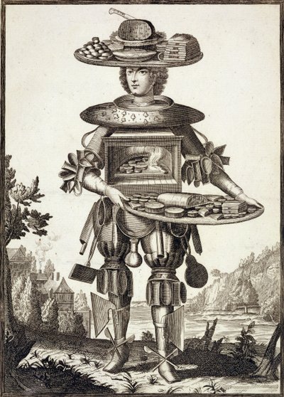 Pubi konditoriakokille, pubi. kirjoittanut Gerard Valck (16512-1726) n. 1690 tekijältä German School
