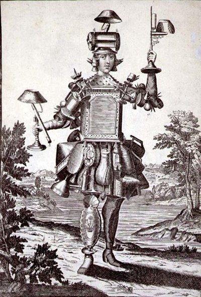 Pubi peltisepälle, pubi. kirjoittanut Gerard Valck (1651/2-1726) n. 1690 (kaiverrus) tekijältä German School