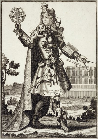 Astrologin asu, pubi. kirjoittanut Gerard Valck (16512-1726) n. 1690 tekijältä German School