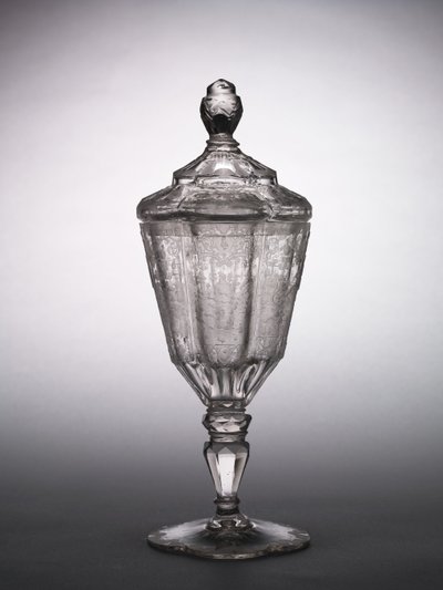 Covered Cup, Slesia, n. 1725 (lasi) tekijältä German School