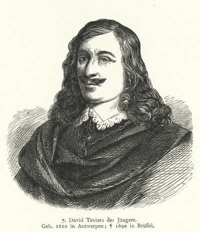 David Teniers nuorempi, flaamilainen barokkitaiteilija (kaiverrus) tekijältä German School