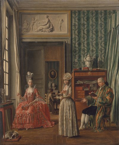 Kotimainen kohtaus, n. 1775-1780 tekijältä German School