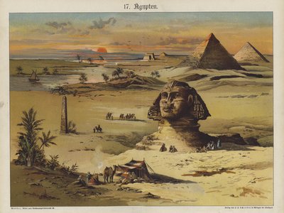 Egypti (väri litho) tekijältä German School