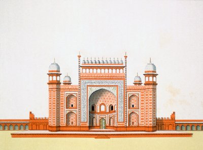 Sisäänkäynti Taj Mahaliin tekijältä German School