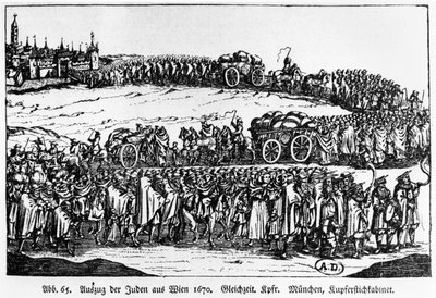 Juutalaisten karkottaminen Wienistä, 1670 tekijältä German School