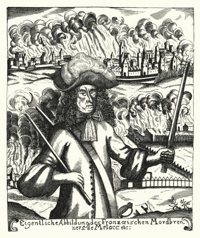 Ezechiel du Mas, Comte de Melac, ranskalainen sotilas (kaiverrus) tekijältä German School