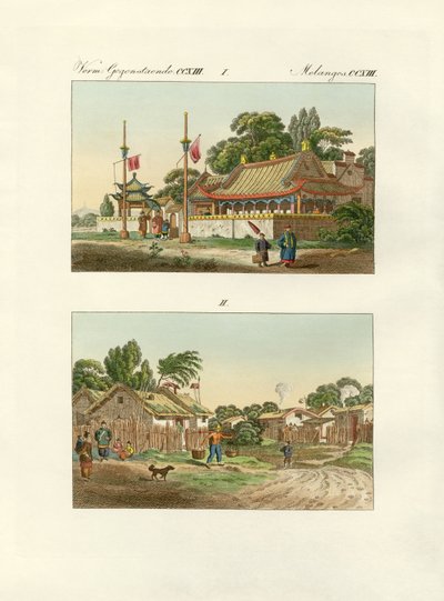 Kiinan litteitä (värillinen kaiverrus) tekijältä German School