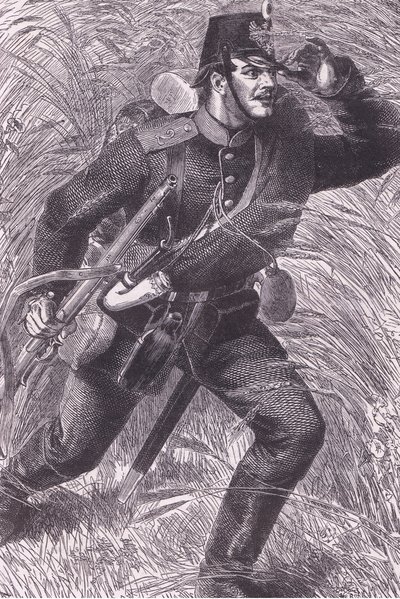 Forward, Cassells, Ranskan ja Saksan välisen sodan historia, julkaisija Cassell and Company Limited, n. 1890 (litho) tekijältä German School