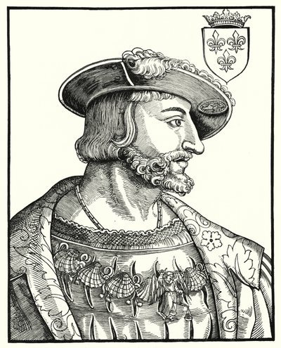 Francis I, Ranskan kuningas (kaiverrus) tekijältä German School