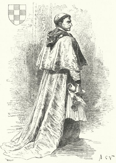 Francisco Jimenez de Cisneros, espanjalainen kardinaali ja valtiomies (kaiverrus) tekijältä German School