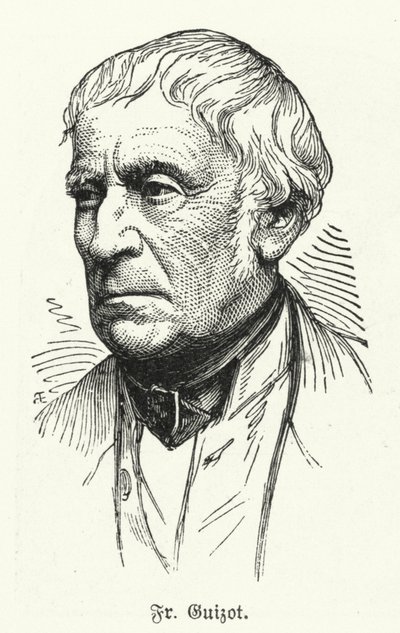 Francois Guizot, ranskalainen historioitsija ja valtiomies (litho) tekijältä German School