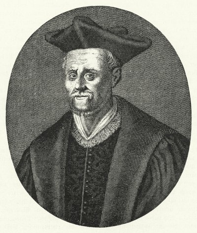 Francois Rabelais, ranskalainen kirjailija (kaiverrus) tekijältä German School