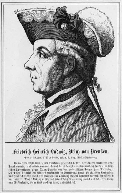 Friedrich Heinrich Ludwig, Preussin prinssi (kaiverrus) tekijältä German School