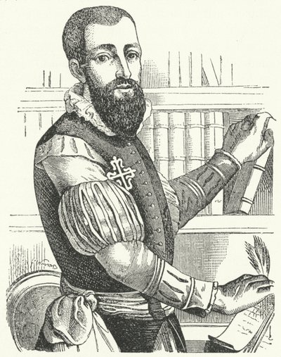 Garcilaso de la Vega, espanjalainen runoilija ja sotilas (kaiverrus) tekijältä German School