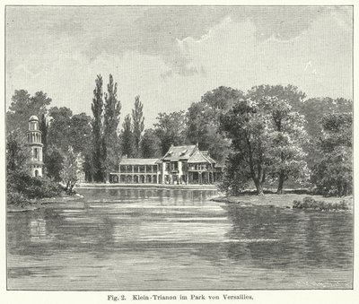 Puutarhasuunnittelu: Petit Trianon, Versailles, Ranska (kaiverrus) tekijältä German School