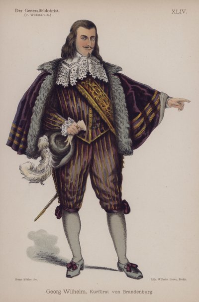 Georg Wilhelm, Brandenburgin herttua, Ernst von Wildenbruchin kirjasta Der Generalfeldoberst (värilitho) tekijältä German School