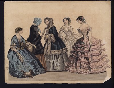 Saksalainen muotilevy, 1800-luvun puoliväli tekijältä German School