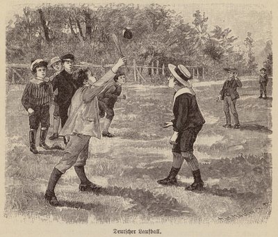 Saksalainen juoksupallo (kaiverrus) tekijältä German School