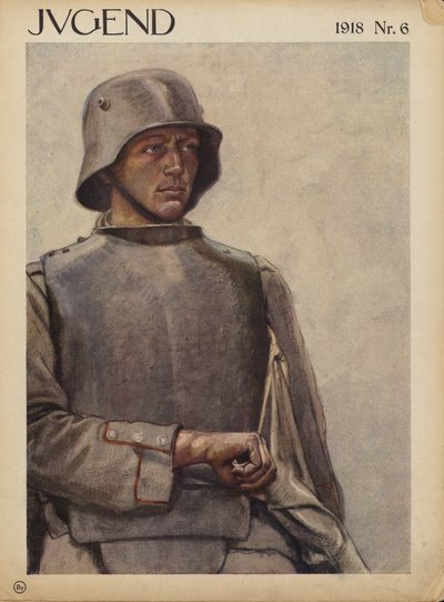 Saksalainen sotilas, ensimmäinen maailmansota (värilitro) tekijältä German School