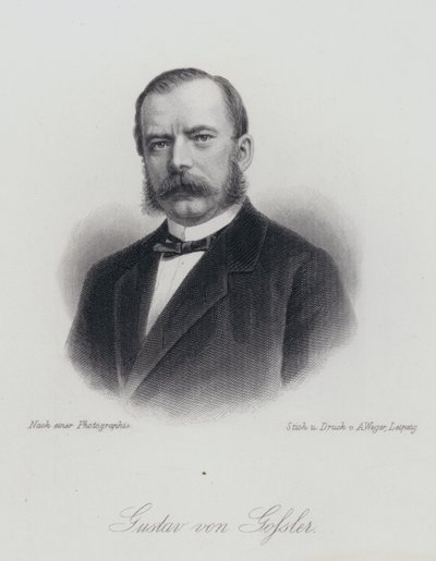 Gustav von Gossler, saksalainen lakimies ja hallintovirkamies (kaiverrus) tekijältä German School