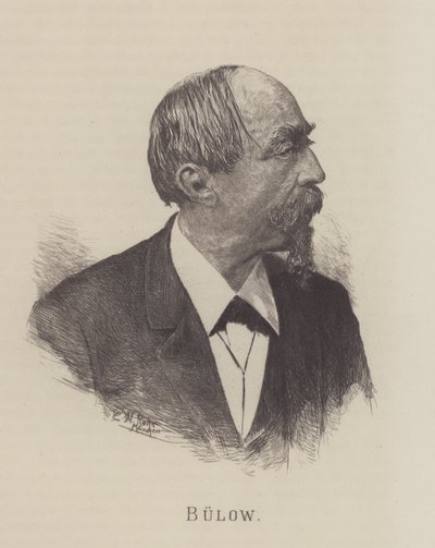 Hans von Bulow, saksalainen kapellimestari, pianisti ja säveltäjä tekijältä German School