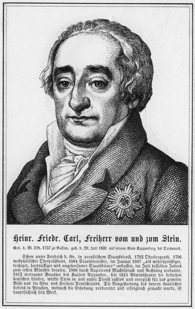 Heinrich Friedrich Carl, Freiherr von und zum Stein (kaiverrus) tekijältä German School