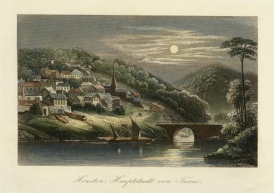 Houston, Hauptstadt von Texas, n. 1845-c. 1850 tekijältä German School