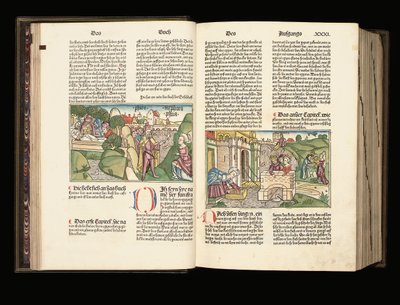 Valaistu kopio Raamatun 9. painoksesta saksaksi, Anton Koberger, Nürnberg, 1483 tekijältä German School