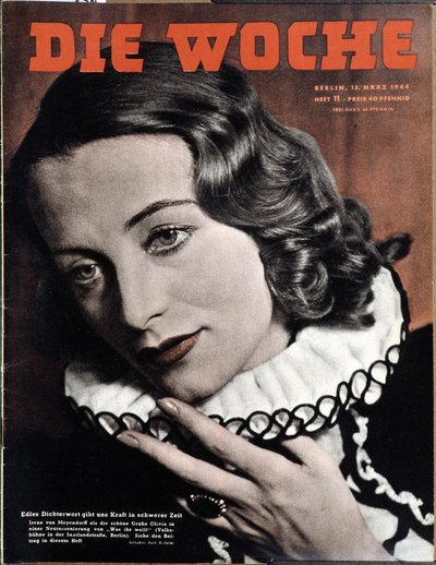 Iren Von Meyendorff Shakespearen "As you will like" -teatterissa Theatre Populairessa (Volksbahn) Berliinissä, konv. "" Die Woche"" tekijältä German School