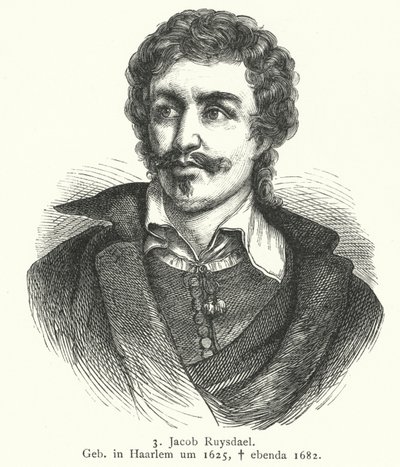 Jacob van Ruisdael, hollantilaisen kultakauden taiteilija (kaiverrus) tekijältä German School