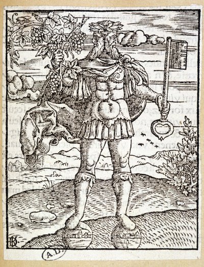 Janus (avain toisessa ja viiniköynnöksen oksa toisessa) - Saksa tekijältä German School