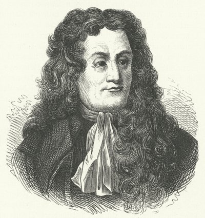 Jean de la Fontaine, ranskalainen fabulisti (kaiverrus) tekijältä German School