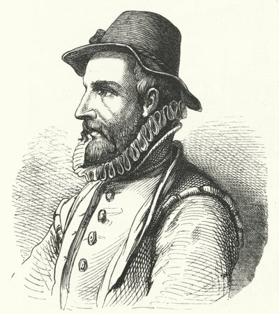 Johann Fischart, saksalainen kirjailija ja satiiri (kaiverrus) tekijältä German School