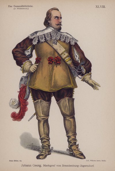 Johann Georg, Brandenburg-Jagerndorfin markkreivi (1577-1624), Ernst von Wildenbruchin kirjasta Der Generalfeldoberst (värilitho) tekijältä German School