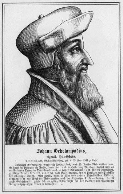 Johann Oekolampadius (kaiverrus) tekijältä German School