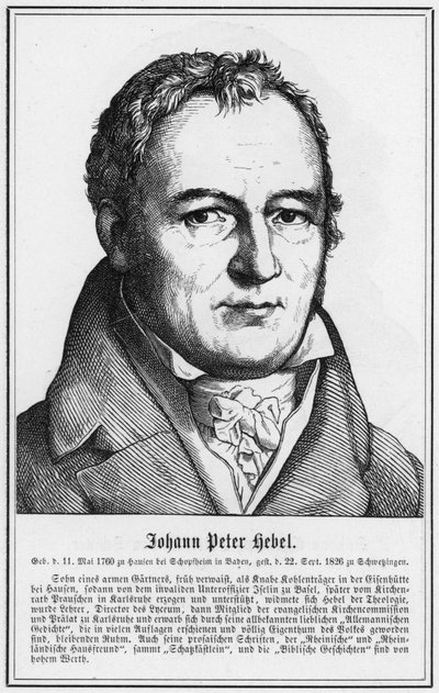 Johann Peter Hebel (kaiverrus) tekijältä German School