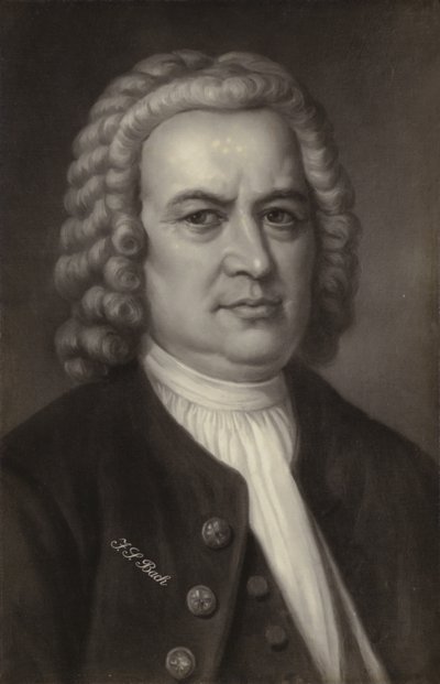 Johann Sebastian Bach, saksalainen barokin ajan säveltäjä, urkuri, cembalisti, alttoviulisti ja viulisti (1685-1750) tekijältä German School