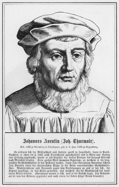 Johannes Aventin, Johannes Thurmair (kaiverrus) tekijältä German School