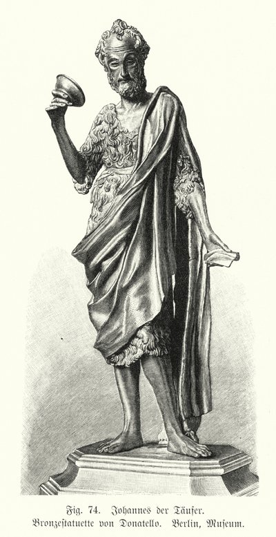 Johannes Kastaja, Donatellon pronssinen patsas (kaiverrus) tekijältä German School