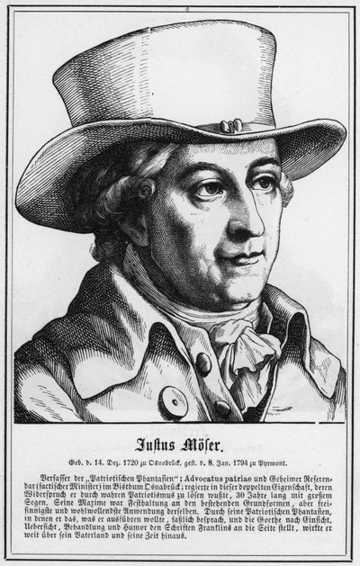 Justus Moser (kaiverrus) tekijältä German School