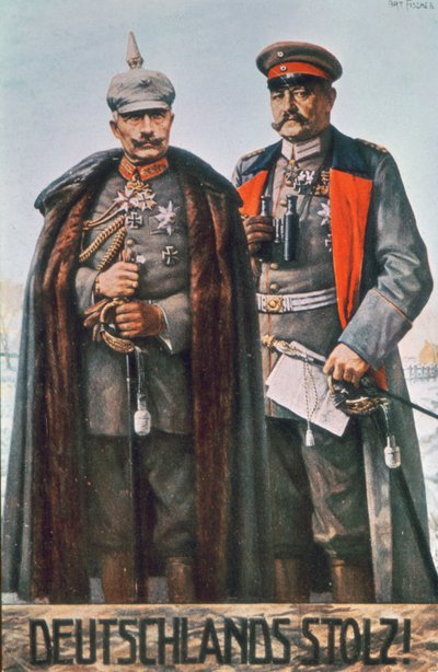 Keisari Vilhelm II ja sotamarsalkka Hindenburg tekijältä German School