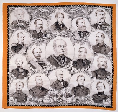 Keisari Wilhelm I (1797-1888) saksalaisten kenraalien ympäröimänä, 1870 tekijältä German School